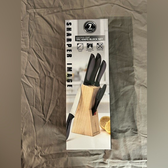 Sharper Image Kitchen New In Box 7 Pc Knife Block Set Poshmark